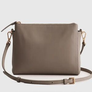 Quince Italian Leather Triple Compartment Purse